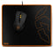 Krom Knout Speed Black - Muismat - Optimaal glijoppervlak M 320x270x3mm - Oranje