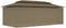 vidaXL - Prieel - met - gordijnen - 180 - g/m² - 600x298x270 - cm - taupe