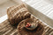 PS-Collection De Oh My Gee Poef - 60x60x25 cm - Beige/Zwart - Katoen - poef rond velvet, zitzak, poef rond, poef rond grijs, poefs rond, poef velvet,