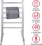 Dirt Devil Elektrische Handdoekradiator - Handdoekrek Badkamer - Wanddroogrek of als Handdoekenrek Vrijstaand - Verwarmd Droogrek IP22 Drupdicht - Wasdroogrek 6 Stangen - Wasrek - Aluminium