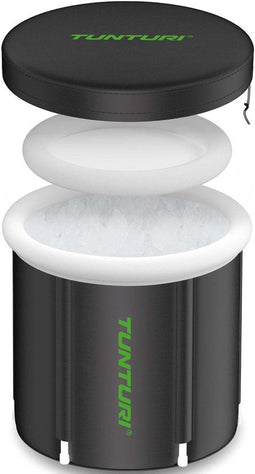 Tunturi IB30 IJsbad - Opblaasbaar Ice Bath - 75 cm - Dompelbad Met Isolerende Afdekhoes - Opvouwbaar