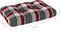 vidaXL - Palletkussen - 60x40x12 - cm - stof - ruitpatroon - rood