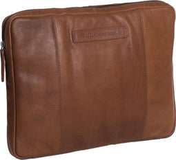Chesterfield - Glenn lederen laptop sleeve hoes - 15 inch - Cognac