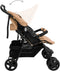 vidaXL - Tweelingkinderwagen - staal - taupe