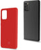 Celly Feeling - Back Cover - TPU - Microfiber - Rood - Geschikt voor Samsung Galaxy S20