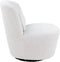 Kick Draaifauteuil Jill - Bouclé - Wit