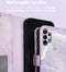 iMoshion Hoesje Geschikt voor Samsung Galaxy A32 (5G) Hoesje Met Pasjeshouder - iMoshion Design Bookcase smartphone - Paars / Purple Marble