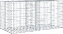 vidaXL - Schanskorf - 200x100x100 - cm - gegalvaniseerd - ijzer - zilverkleurig