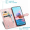 iMoshion Hoesje Geschikt voor Xiaomi Redmi Note 10 (4G) Hoesje Met Pasjeshouder - iMoshion Mandala Bookcase - Rosé Goud