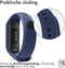 iMoshion Bandje Geschikt voor Xiaomi Mi Band 3 / 4 - iMoshion Siliconen band inkliksysteem ronde sluiting - Blauw