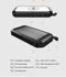 Tedroka® ES981S - Powerbank 10000mAh - Draadloos met Snelladen en Zonne-energie - 3-in-1 Oplader met 4 USB-poorten