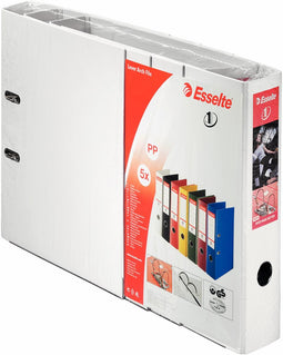 Esselte Nr.1 Vivida Ordner - Rugbreedte 75 mm - Voordeelverpakking (5 stuks) - Wit
