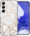 iMoshion Hoesje Geschikt voor Samsung Galaxy S23 Plus Hoesje Siliconen - iMoshion Design hoesje - Wit / White Graphic