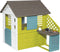 Smoby - Pretty House + zomerkeuken - 145 x 110 x 127 cm - Speelhuis - Vanaf 3 jaar.