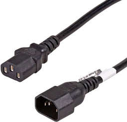 Akyga AK-PC-07A - Stroom Aansluitkabel 3.00 m - Geaarde stekkers C13 en C14 - Zwart
