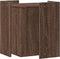 vidaXL - Kattenbakkast - 42x42x51 - cm - bewerkt - hout - bruin - eikenkleurig