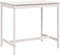 vidaXL Tuintafel 121x82,5x110 cm massief grenenhout wit