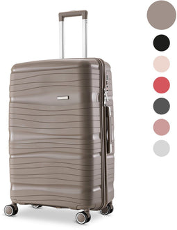 SKYCASES Travel One - 28-inch Reiskoffer - Lichtgewicht Waterdicht Cijferslot - Champagne