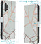 iMoshion Hoesje Geschikt voor Samsung Galaxy A32 (5G) Hoesje Met Pasjeshouder - iMoshion Design Softcase Bookcase - Wit / White Graphic