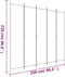 vidaXL - Kamerscherm - met - 5 - panelen - 250x220 - cm - stof - antracietkleurig