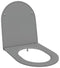 vidaXL - Snelle - Afneembare - WC-bril - met - Vertraagde - Duroplast - Grijs