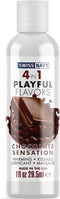 Swiss Navy 4 In 1 Glijmiddel met Chocolade Sensation Smaak - 30 ml white,blue