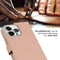 Selencia iPhone 14 Pro Max - Echt Lederen Bookcase - 3 Pashouders - Dusty Pink
