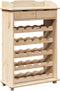 vidaXL - Wijnrek - 90x60x30 - cm - Massief - Dennenhout