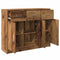 vidaXL - Dressoir - 91x28x75 - cm - bewerkt - hout - oud - houtkleurig