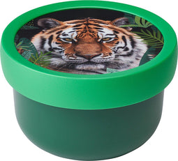Mepal fruitbox Campus – 300 ml – Inclusief fruitvorkje – Sluit goed af – Snackdoosje – Wild Tiger