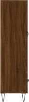 vidaXL - Hoge - kast - 69,5x31x115 - cm - bewerkt - hout - bruin - eikenkleur