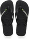 Havaianas Brasil Logo Slippers - Unisex Zwart - Maat 33/34