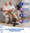 Hometrainer 2025 Pedaalboard voor senioren, 15 snelheden en groot lcd-display, mini-hometrainer om o