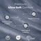 Sjumo Splittopper Hoeslaken - Silky Smooth - 180 x 200/210 cm - Faded Blue