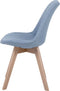 DAKOTA - Eetkamerstoel - Lichtblauw - Polyester