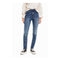 Desigual skinny jeans met borduursels medium blue denim - Maat 36