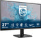 Philips 1000 series 27E2N1500L/00 - Computer Monitor - 27 Inch IPS Quad HD 2560 x 1440 Pixels 100 Hz 4 ms Zwart