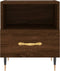 vidaXL - Nachtkastje - 40x35x47,5 - cm - bewerkt - hout - bruin - eikenkleur