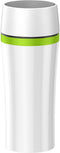 Emsa TRAVEL MUG FUN - Thermobeker 0.36 L - Dubbelwandig 100% lekvrij - Wit/Groen