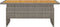 vidaXL - Tuintafel - 100x50x43/63 - cm - acaciahout - en - poly - rattan - grijs