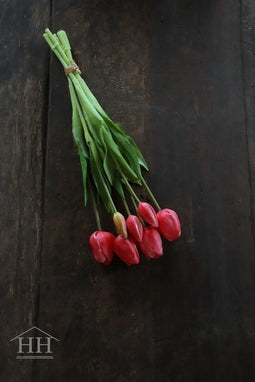 PSO Classic Tulip Bundle Sally x7 beauty 47 cm kunstbloemenNova Nature-ledkaarsen en meer