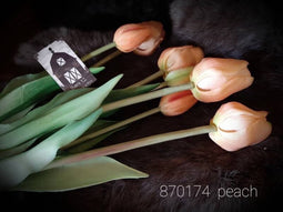 PSO Classic Tulip Bundle Tulp Duchesse x7 peach 47 cm kunstbloemen