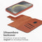 Accezz Samsung Galaxy S24 - Leather Bookcase 2-in-1 met Magnetische Ring - Sienna Brown
