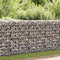 vidaXL - Schanskorfmuur - met - deksels - 100x20x100 - cm - gegalvaniseerd - staal