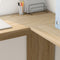 vidaXL - Hoekbureau - met - Opbergruimte - in - Sonoma - Eik - 140x113,5x75cm