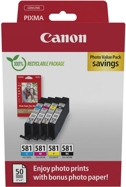 Canon 2106C006 - Photo Value-verpakking - 4 kleuren (4 stuks)
