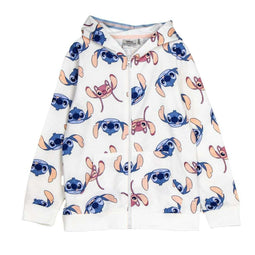 Stitch - Sweatshirt met Capuchon - Casual - Beige - Maat 14 Jaar