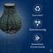Lumiz Solar Tuinverlichting - Tuinverlichting op zonne energie - Tuinverlichting - Buitenlampjes - Tuinverlichting op zonneenergie - Buitenverlichting - Buitenlamp - Decoratie - Ikat Bulb - 16 cm - Groen