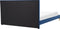 LIMOUX - Tweepersoonsbed - Marineblauw - 160 x 200 cm - Fluweel