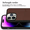 Accezz iPhone 14 Pro Max - Premium Leather Card Slot Backcover - Echt Nappa leer - Bruin